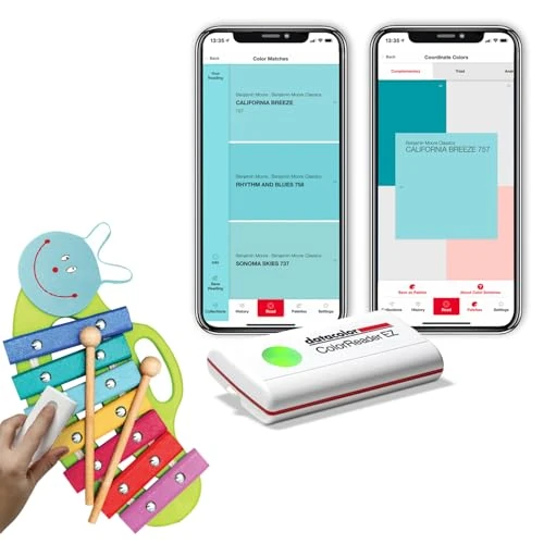Offerta a tempo: Datacolor ColorReader EZ - Strumento portatile di abbinamento dei colori della vernice per fai da te, scansione istantanea CIELAB RGB HEX e colori coordinati - versione 2025 - 39% da 79.99 € a 49.00 €