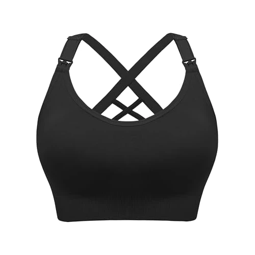 HBselect Sujetador Lactancia de Maternidad, 3Pcs Sujetador de Lactancia Sin Costuras con Extensiones