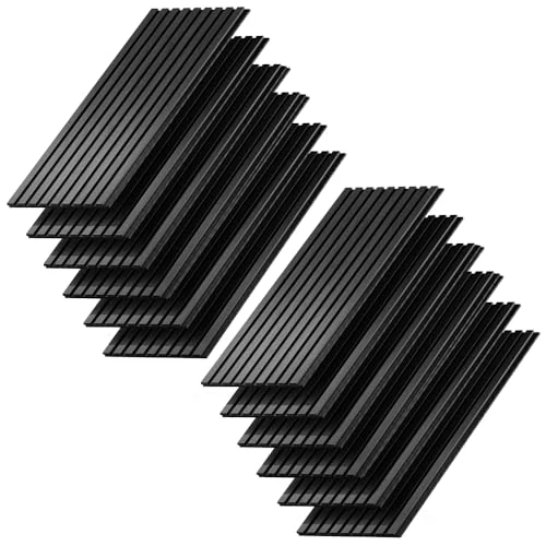 Vicco Panneau Mural Akustikpaneel, Noir, 12 pièces, pour Montage Mural pour améliorer l'acoustique de la pièce
