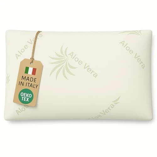 The Double Twenty 1 kussen van traagschuim in zeepvorm met overtrek van aloë vera, model zeep, orthopedisch nekkussen (11 cm)