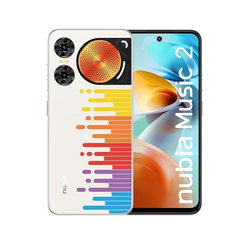 nubia Music 2 Melody Wave Smartphone Android 14 mit 6,7 Zoll HD+ Display, 50 MP Kamera, 8 GB RAM (4 GB + 4 GB dynamischer RAM), 128 GB Speicher, Octa-Core-Prozessor, Display 120 Hz, Schnellladung 10 W