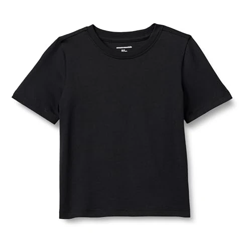 Limited-time offer: Amazon Essentials Boys' Short-Sleeve T-Shirts, Black, 5 Years from 4.92 £ to 4.92 £ (save 0.00%)