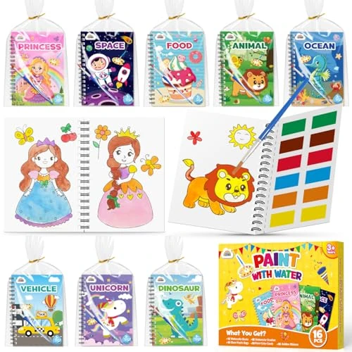 ZMLM 16 Coloring Books for Kids Party Favors - Bulk Mini Coloring Books for Ages 4 5 6 7 8,Small Activity Books for Toddlers Art Crafts Classroom Birthday Return Gifts Christmas Goodie Bag Stuffers