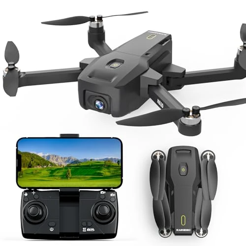 Offerta a tempo: Karuisrc Drono GPS con Fotocamera 4k Professionale Adulti Principianti,Drone quadricottero Follow Me con Ritorno Automatico,Circle Fly Posizionamento del Flusso Ottico,Hover Automatico Modulaire Accu — 27% da 129,99 € a 94,99 €