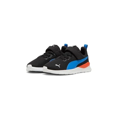 PUMA Zapatillas Unisex para niños Anzarun Lite AC+ PS, Puma Negro Hipervínculo Azul PUMA Blanco Redmazing, 33 EU