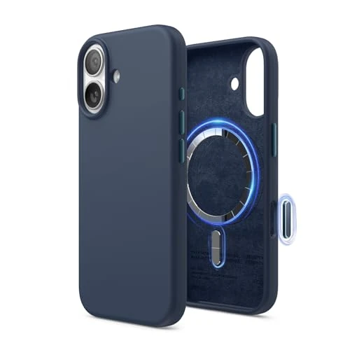 Zeitlich begrenztes Angebot: elago Magnetische Silikon hülle für iPhone 17 – MagSafe-kompatibel, Premium-Liquid-Silikon, Stoßfest, Schlankes Schutzcase (Dunkelblau) von 18.99 € auf 17.09 € (10% Rabatt)