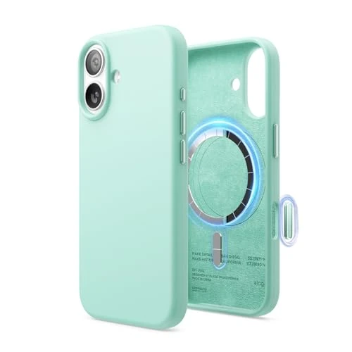 Offre limitée : elago Coque Magnétique en Silicone Compatible avec iPhone 17 Étui, Compatible avec Tous Les Accessoires MagSafe - Silicone Liquide Premium, Antichoc, Mince (Ciel Aquatique) de 19.99 € à 17.99 € (10% de remise)