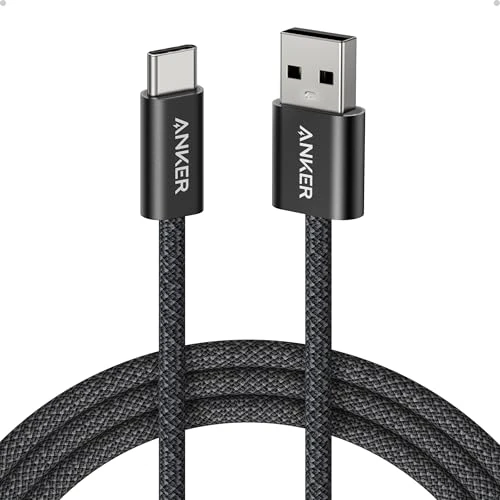 Limited-time offer: Anker Zolo USB-A to USB-C Charger Cable, 1.8 m Durable Braided Type-C Fast Charging Cable with Slim Connector, Seamless CarPlay, For iPhone 17/16/15, iPad Pro, Samsung Galaxy, More(Black) from 8.99 £ to 5.99 £ (save 33%)
