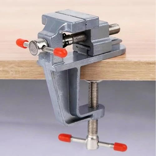 Zeitlich begrenztes Angebot: Mini Tischschraubstock, Handwerksbankschraubstock mit Drehfuß, kleine Arbeitsklemme für Reparaturwerkzeug, verstellbarer Spannbereich (0-3 cm) von 5.13 € auf 5.13 € (0.00% Rabatt)