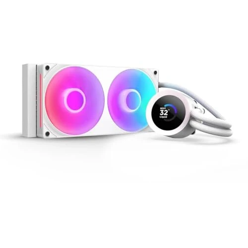 Limited-time offer: NZXT Kraken Plus 240 RGB - 240mm AIO CPU Cooler, LCD - White from 169.99 £ to 87.99 £ (save 48%)