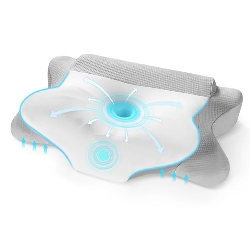 Offerta a tempo: Careboda Calotta in ceramica per alleviare il dolore al collo – Cuscino sagomato in memory foam con custodia termica traspirante, cuscino cervicale per tutte le posizioni di sonno (lati, schiena - 0% da 25.72 € a 25.72 €