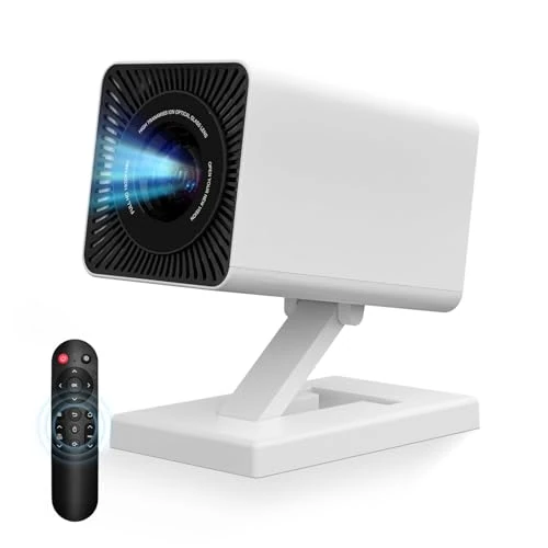 Mini Proyector Portátil 150 ANSI Lúmenes, Soporte 4K 1080P, Android 11 WiFi 6+BT5.4, Corrección Automática de Trapecio