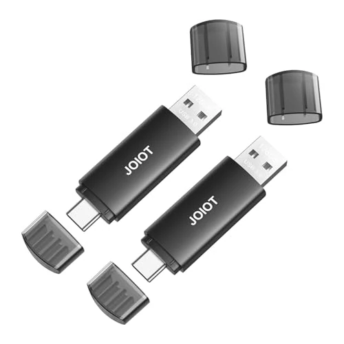 Offerta a tempo: Chiavetta USB 128 gb 3.0 2 Pezzi Pendrive USB C 2 in 1 OTG Pennetta Chiavette USB C128gb Memoria Stick per Smartphone PC Android Alta Velocità Archiviazione Dati Nero - 26% da 48.99 € a 36.09 €