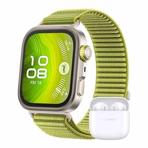 Limitiertes Angebot: HUAWEI Watch FIT 4 Pro Smartwatch+ FreeBuds SE 2, Sports Fitness Tracker, GPS, 5ATM Wasserdicht, EKG, Bis zu 10 Tage Akku, Saphirglas, 30 Monate Garantie, Android™ & iOS Kompatibel, Grün von 244.25 EUR auf 208.98 EUR (Spare 14%)