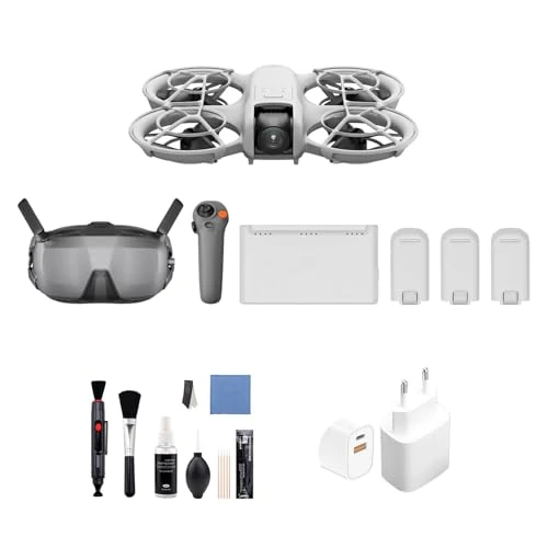 Offerta a tempo: DJI Neo Combo Motion Fly More, mini drone con fotocamera UHD 4K, 135g drone che vola da solo e ti segue, decollo dalla mano, con RC Motion 3 e 3 batterie (Charger + Clean Kit) - 15% da 529.00 € a 449.00 €