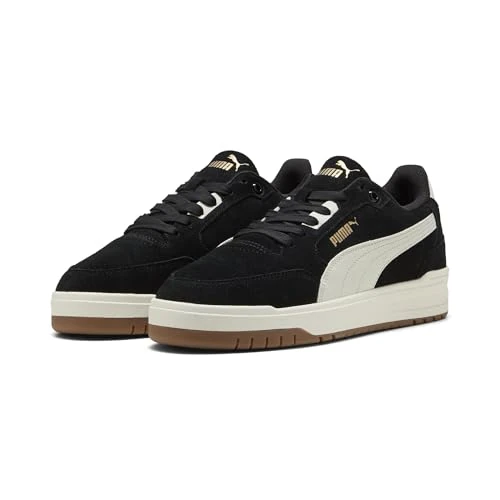 Offre limitée : PUMA Baskets Unisexes Shuffle Downtown SD, Noir-Vapor Gris doré, 38 EU, Puma Black Vapor Gray PUMA Gold, 38.5 EU de 64.95 € à 49.73 € (23% de remise)