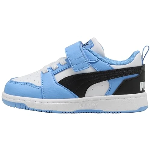 Offerta a tempo: PUMA Rebound V6 Lo AC+ Inf - Sneaker Unisex per Bambini, Colore: Azzurro, Nero, Bianco, Taglia 4,5, Team Azzurro PUMA Nero PUMA Bianco, 21 EU - 0.00% da 15.29 € a 15.29 €