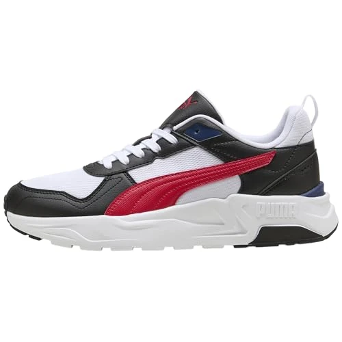 Puma Baskets Unisexes Trinity 2 Lt - Blanc - pour Tous Les Temps - Rouge, Noir, Bleu, 39 EU, Puma Blanc pour Tous Les Temps Rouge Puma et Noir Bleu, 39 EU