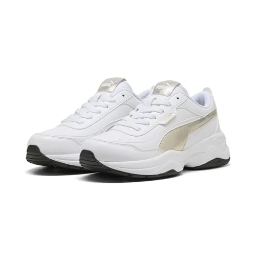 Offre limitée : PUMA Cilia Mode Metallic Whisper Baskets pour Femme, Blanc, Or Noir, Pointure 39, White Gold Black, 40 EU de 42.95 € à 42.95 € (0.00% de remise)