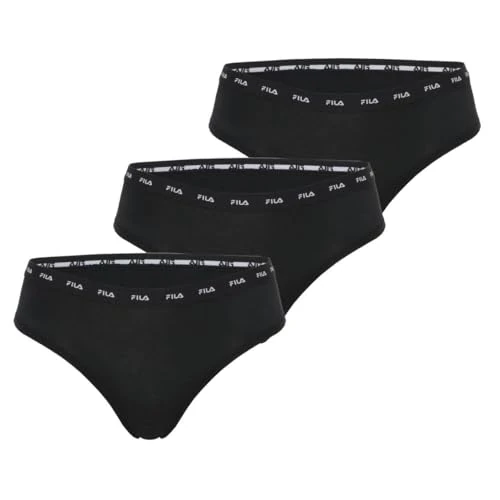 Zeitlich begrenztes Angebot: FILA Damen Fi/2scx3 Unterwäsche, Schwarz, 36 (3er Pack) von 24.90 € auf 24.90 € (0.00% Rabatt)