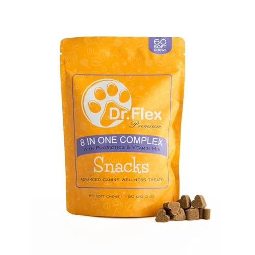 Offerta a tempo: Dr. Flex - Complesso Multivitaminico 8in1 per Cani – 60 Snack — 60% da 24,99 € a 9,99 €