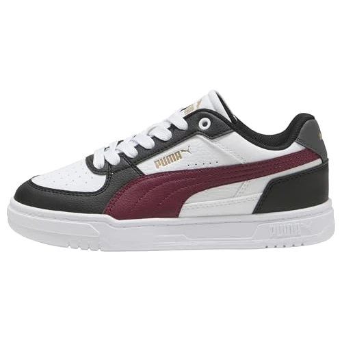 PUMA CAVEN III JR Sneaker, Black-Team Regal RED White, 5 UK