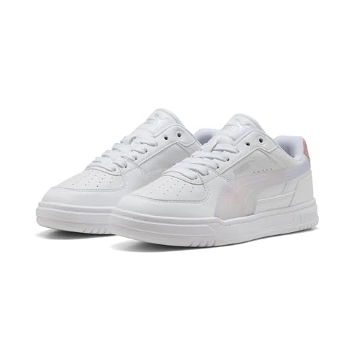 PUMA CAVEN III Holo 2.0 JR Sneaker, biało-różowe Outlook Silver, 37,5 EU, Puma Biały różowy Outlook PUMA srebrny, 38.5 EU