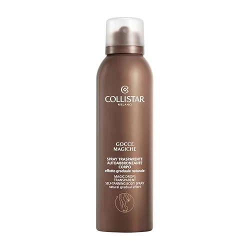 Offerta a tempo: Collistar Gocce Magiche Corpo Gradual, Spray Autoabbronzante 360° Unisex, Texture Leggera, Effetto Seconda Pelle, Assorbimento Rapido, Abbronzatura Naturale, Dorata e Senza Macchie, 150 ml - 37% da 41.00 € a 25.85 €
