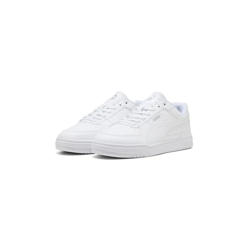 Zeitlich begrenztes Angebot: PUMA CAVEN III Unisex-Sneaker, Weiß, Silber, Schwarz, 4 UK von 64.95 € auf 36.99 € (43% Rabatt)