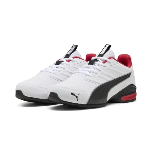 Offerta a tempo: PUMA Electro SL - Scarpe da Corsa Unisex, Colore: Bianco e Nero, per Tutti i Tempi, Rosso, Taglia 38, Puma White PUMA Black for all Time Red, 38 EU - 38% da 59.95 € a 37.00 €
