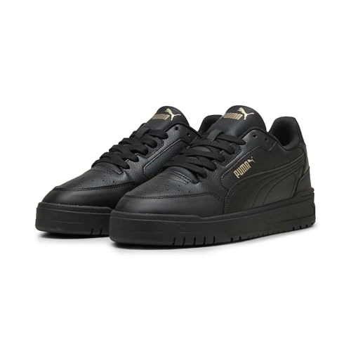 Offerta a tempo: Puma Sneaker Unisex Shuffle Downtown, Puma Nero Puma Nero Puma Oro, 47 EU - 38% da 59.95 € a 37.25 €