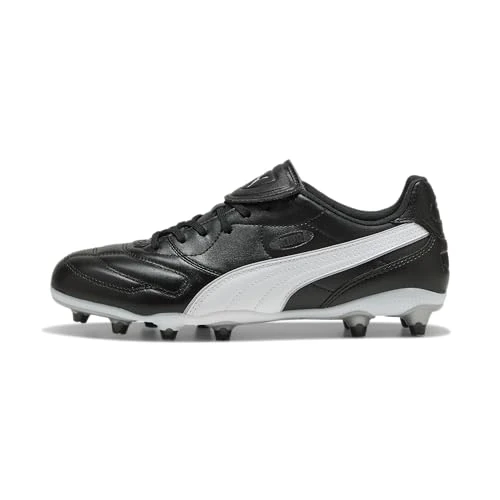 Zeitlich begrenztes Angebot: PUMA King Liga FG/AG Fußballschuh, Unisex, Schwarz/Silber/Weiß, 5 UK von 99.95 € auf 47.20 € (53% Rabatt)