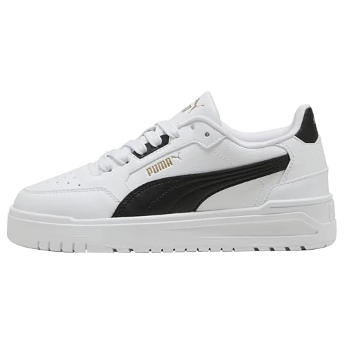 Offerta a tempo: PUMA Sneakers Basse Shuffle Downtown per Ragazzi 36, White Black Gold - 45% da 49.95 € a 27.34 €