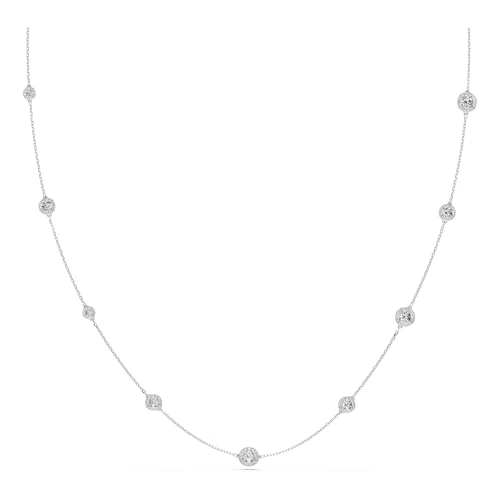 Oferta limitada: Swarovski Collar Una Angelic, Bañada en Rodio con Motivos de Doble Cara, con Opción de Darle la Vuelta al Accesorio para Mostrar una Presentación Diferente de Cristales en talla Redonda, Blanco de 250.00 EUR a 162.50 EUR (ahorro 35%)