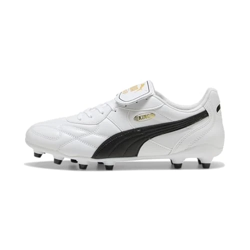 Oferta limitada: PUMA Tenis de fútbol Unisex King Top FG/AG, Blanco y Negro, Talla 4.5 de Reino Unido, Blanco (puma White)/Negro (puma Black), 37.5 EU de 149.95 € a 105.00 € (ahorro 30%)