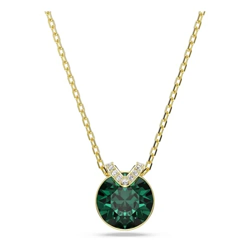 Limited-time offer: Swarovski Bella V Pendant, Round Cut, Green, Gold-Tone Plated from 68.00 £ to 50.78 £ (save 25%)