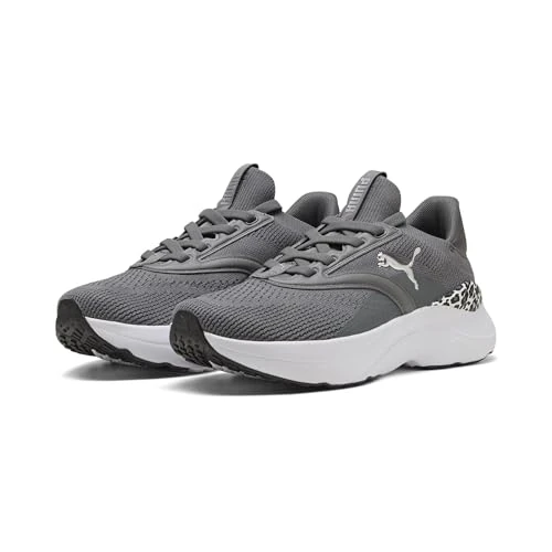 Zeitlich begrenztes Angebot: PUMA Damen SOFTRIDE MAYVE Animal WNS Straßenlaufschuh, Cool Dark Gray Black Silver, 38.5 EU, Cool Dark Gray PUMA Schwarz PUMA Silber, 38.5 EU von 69.95 € auf 41.43 € (41% Rabatt)