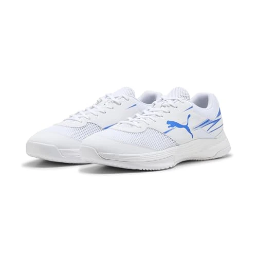 PUMA Varion IIIndoor Court - Zapatos para Hombre, Puma Blanco Ultra Azul, 45 EU