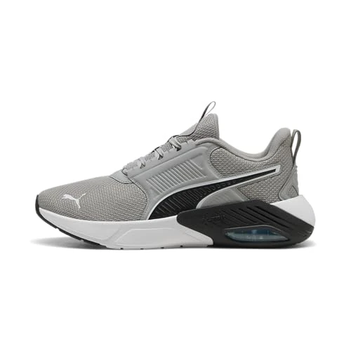 Puma Unisex X-Cell Nova FS Straßen-Laufschuh, Gray Echo Black-Vibrant Blue, 41.5 EU, Grau Echo Puma Schwarz Lebendiges Blau, 42.5 EU