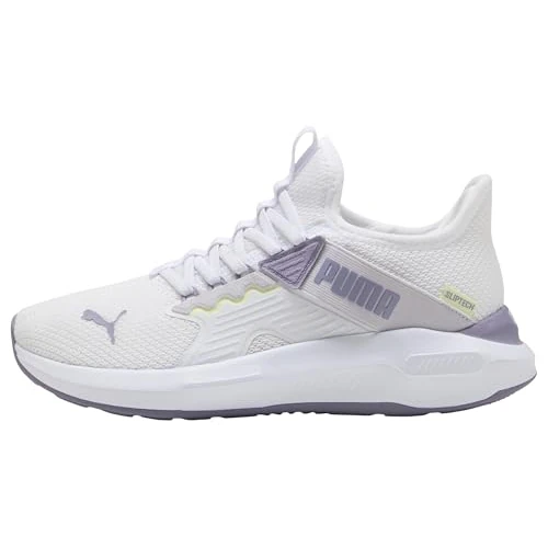 Offerta a tempo: PUMA Softride Enzo 5 Slip Tech Wns Scarpe da Corsa su Strada, da Donna, Bianco, Lavanda, Pop, Lilla Lucido, Mela Spritz, 38, Puma Spritz di Mela Bianco Lavanda Pop Lilla lustro, 38 EU - 31% da 64.95 € a 44.95 €