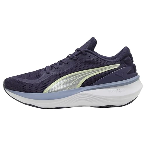Puma Unisex SCEND PRO 2 Straßen-Laufschuh, Deep Plum-Gray Sky-Apple Spritz, Größe 45, Deep Plum Gray Sky Apple Spritz, 46 EU
