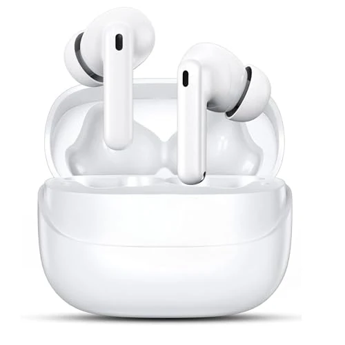 Debbeny Bluetooth-hoofdtelefoon, Bluetooth 5.3 hoofdtelefoon met stereo hifi, Immersive, 50 uur looptijd, draadloze hoofdtelefoon met USB-C-snelladen, Touch Control IP7 waterdicht, voor iPhone iOS