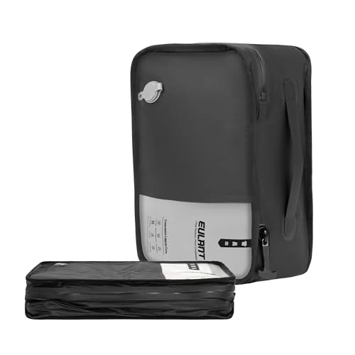 Offerta a tempo: EULANT 12'' Sacchetti Sottovuoto Professionali da Viaggio,Sacchi Sottovuoto da Viaggio per Valigia/Valigie/Zaini, Cerniera Ermetica IP67 & Grande Apertura & Impermeabile TPU - 20% da 39.99 € a 31.99 €