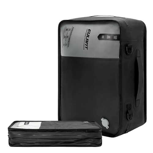 EULANT Vacuümzakken voor koffer, 20 inch (50 cm), waterdichte TPU-compressie, bagagekoffer voor zakenreizen, zachte reisverpakking-organizers met luchtdichte ritssluiting, IP67, grote opening