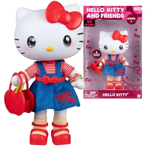 Hello Kitty - Bambola Premier Alta 20 cm, 9 Punti Di Articolazione, Vestiti E Accessori Removibili, Per Collezionisti, Bambine e Bambini dai 3 Anni