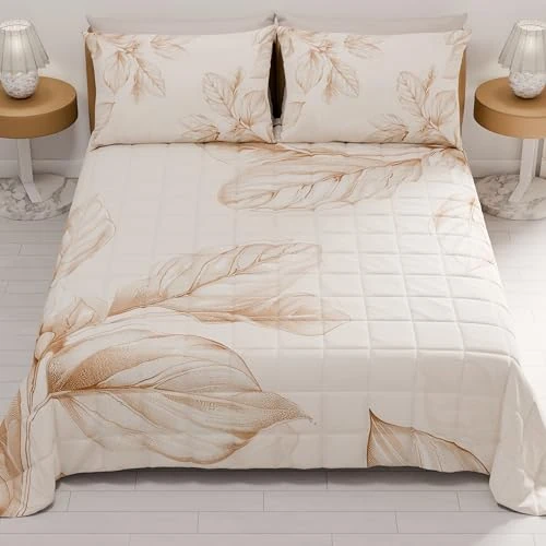 Limited-time offer: PETTI Artigiani Italiani - Summer Bedspread 220 x 260 cm 100 g/m² Double Face, Spring Quilt, Lightweight Quilt, Floral 150, 100% Made in Italy from 46.71 GBP to 46.71 GBP (save 0%)