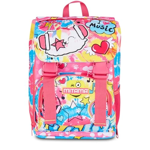Offerta a tempo: Mitama Zaino Estensibile 4 Zip, CATROCK, Fucsia, Maxi Capienza, Doppio Scomparto, Schienale Preformato, Bambina, Scuola Elementare - 26% da 46.90 € a 34.80 €