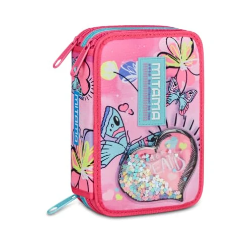 Offre limitée : Mitama Trousse Scolaire 3 Compartiments, Super Triple Bubble Dreams, Contenu 47 pièces, avec Crayons, marqueurs, Porte-Stylo école Primaire Fille, Aubergine, Moderne de 29.90 € à 22.39 € (25% de remise)
