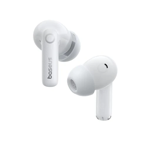 Baseus EP10 Pro Wireless In-Ear Headphones, Bluetooth Headphones, 45dB Active Noise Cancellation, Bass Audio, Hi-Fi Sound, Bluetooth 6.0, Starlight White