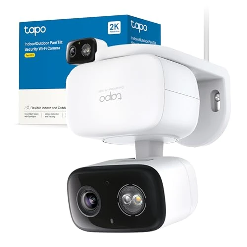 Tapo C216 Mini Surveillance Camera with 2K 3MP Recording 360° Coverage for Indoor and Outdoor AI Detection and Notifications MicroSD Card up to 512GB 105.3 × 77.8 × 69.8 mm